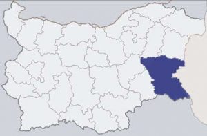 Бургаска област карта