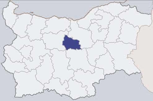 Габровска област карта