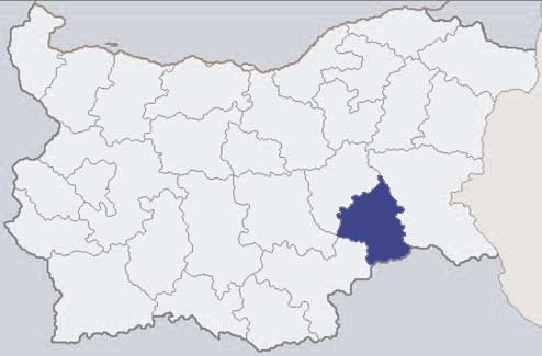 Ямболска област карта